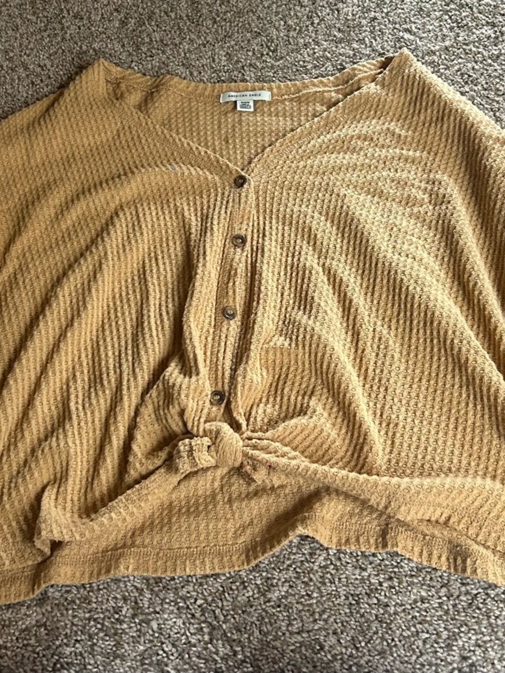 American Eagle Waffle Knit Sweater